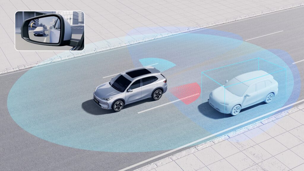 GEELY M AUTOMOCIÓN - E5 - DETECCIÓN DE ÁNGULO MUERTO