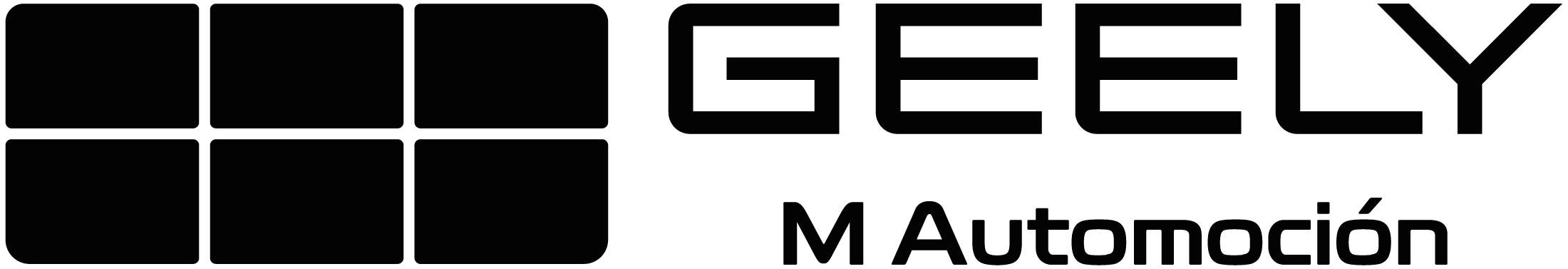 GEELY M AUTOMOCIÓN - LOGO GEELY + TEXTO NEGRO